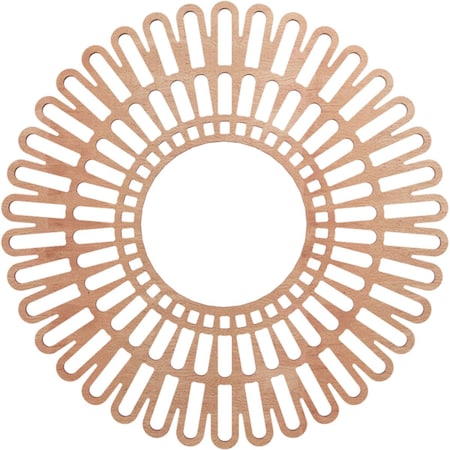 Ekena Millwork Cornelius Wood Fretwork Pierced Ceiling Medallion, Cherry, 18"OD x 6 3/4"ID x 3/8"T CMWP18X0375CRCH